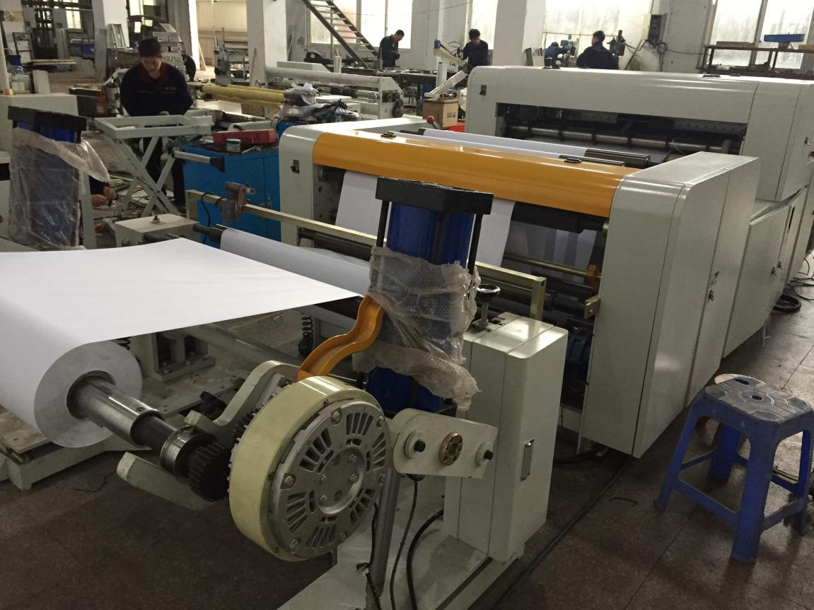 Full Automatic A4 Paper Roll Sheet Cutting Machine HQJ1100Automatic